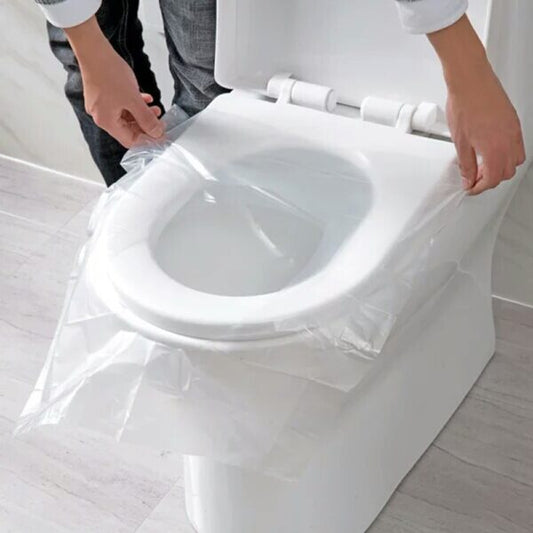 50PCS Travel Disposable Toilet Seat Covers – Waterproof & Individually Wrapped